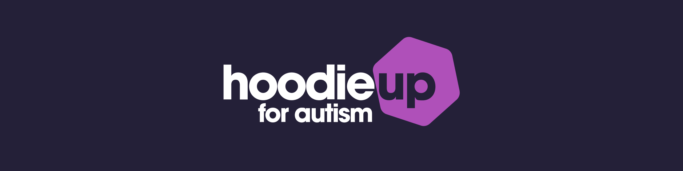 Logo with words Hoodie Up for Autism